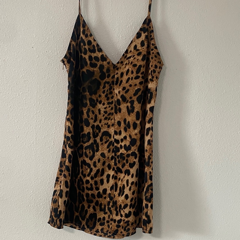 Nasty Gal Brown Leopard Mini Dress - Picture 4 of 10